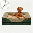 thumbnail image 1 of Orthopedic Dog Sofa Bed, Removable Washable Cover, Non-Slip Bottom, Waterproof Pet Couch for Small/Medium/Large Dogs, dark gray,Size:S-XL, 1 of 8