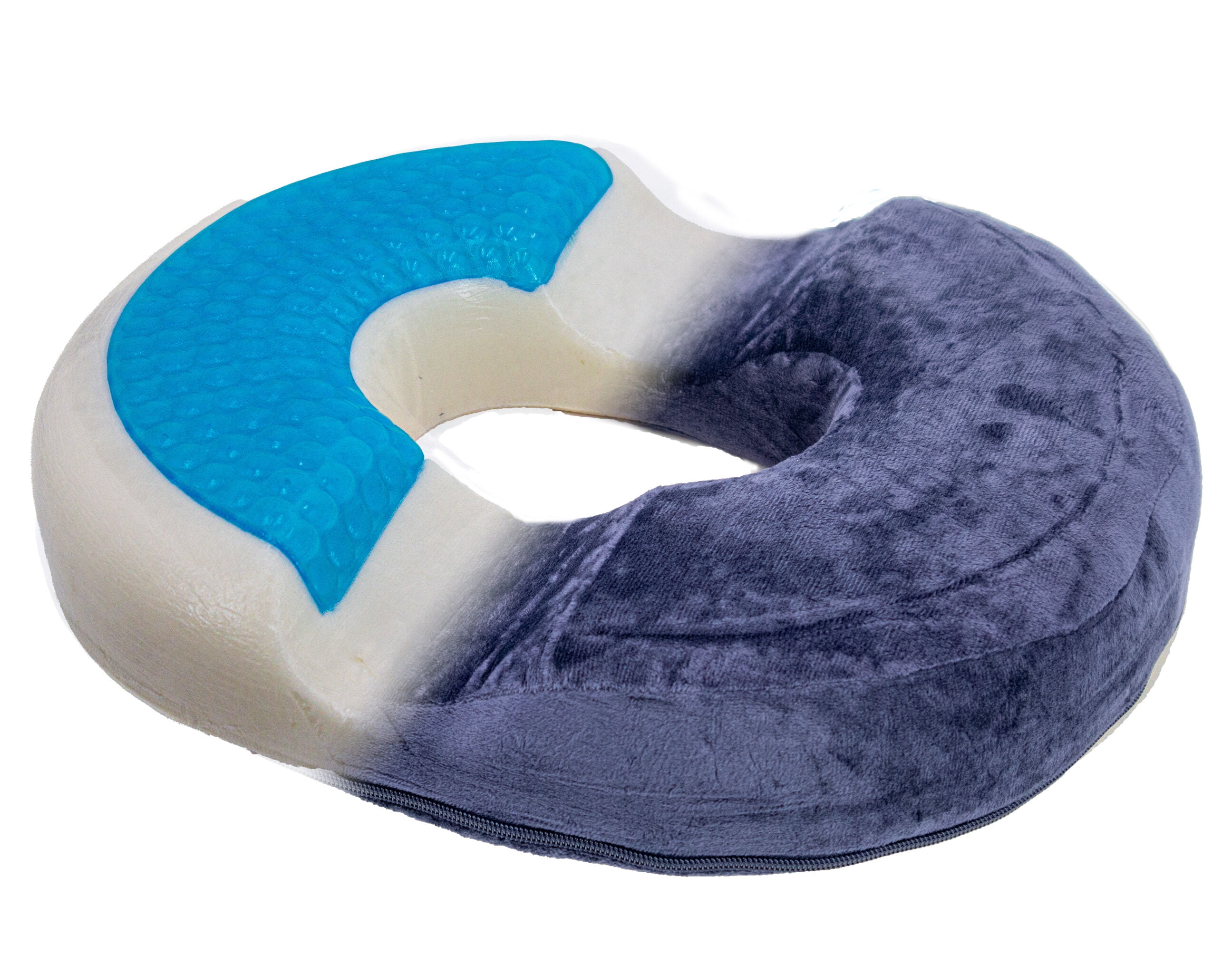 JEMA Donut Pillow, Tailbone Memory Foam Seat Cushion by Ergonomic  Innovations for Sores, Coccyx, Sciatica, Pregnancy, Post Natal (Blue)