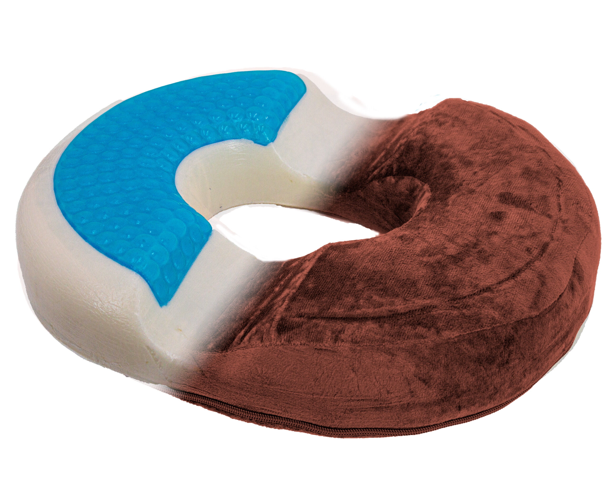 Orthopedic Donut Seat Gel Cushion w/ Infused Memory Foam & Cooling