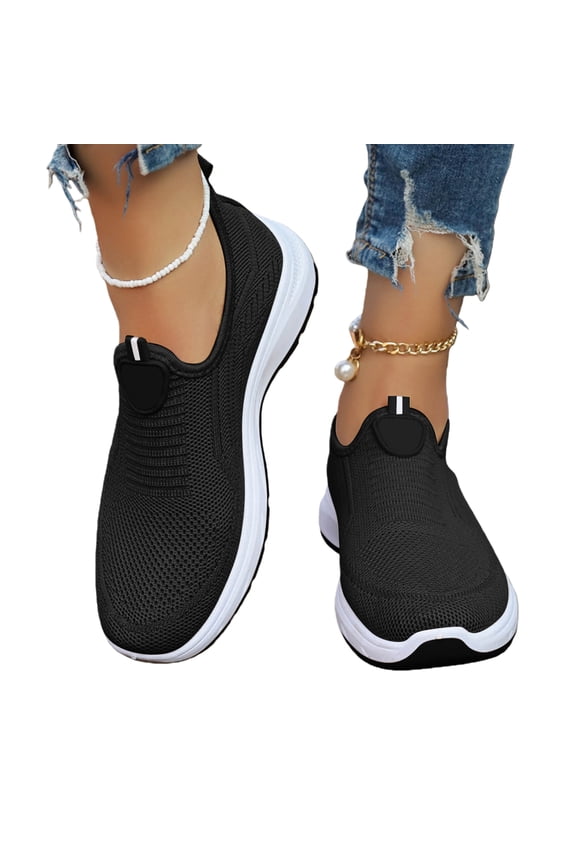 Orthopedic Dress Shoes for Women Arch Support Tennis Shoes Lightweight Slip on Non Slip Server Shoes Mesh Stretch Comfortable 2026 New Orthopedic Shoes
