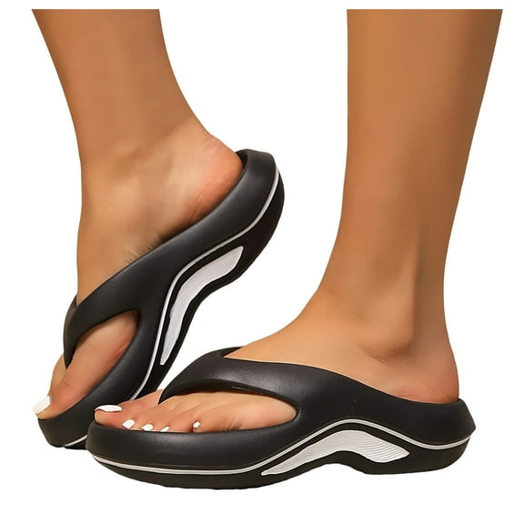 Orthopedic Flip Flops for Women Men Pillow Orthotic Beach Slides Sandals Shower Slippers with Arch Support