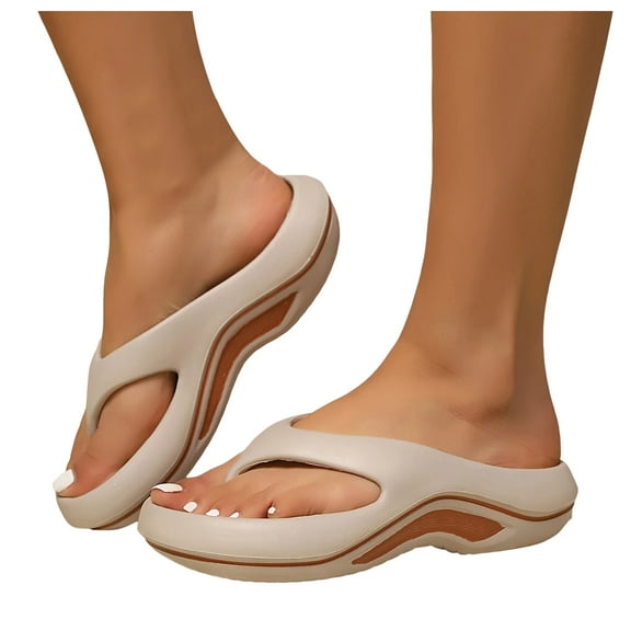 Orthopedic Flip Flops for Women Men Pillow Orthotic Beach Slides Sandals Shower Slippers with Arch Support