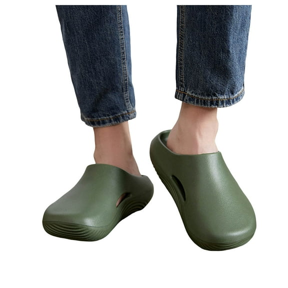 Orthopedic Garden Clogs for Men Comfort Arch Support Mules Shoes Outdoor Beach Slippers Slides Slip on Sandals
