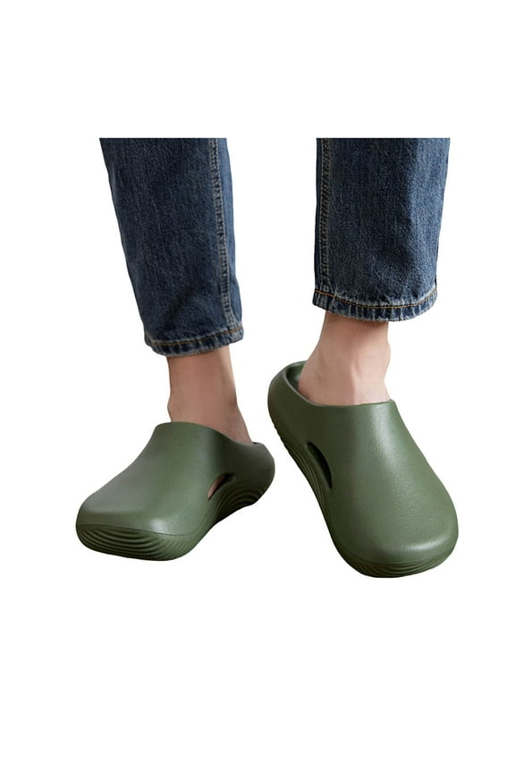 Orthopedic Garden Clogs for Men Comfort Arch Support Mules Shoes Outdoor Beach Slippers Slides Slip on Sandals