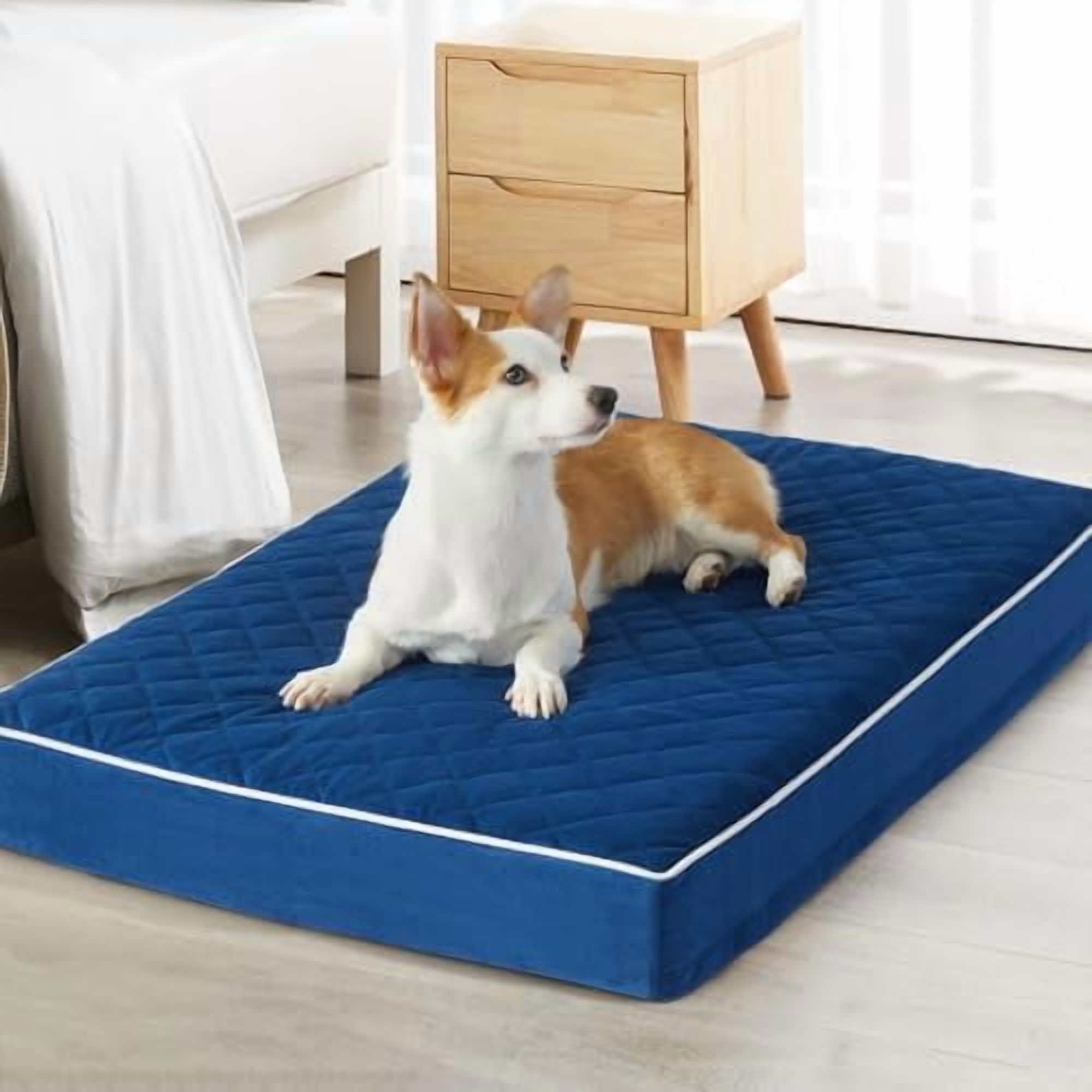 Orthopedic Giant Dog Beds Large Sized Dog, Waterproof Extra Large Dogs ... - Dog Crate With Easy To Clean Surfaces And Removable And Washable Bedding