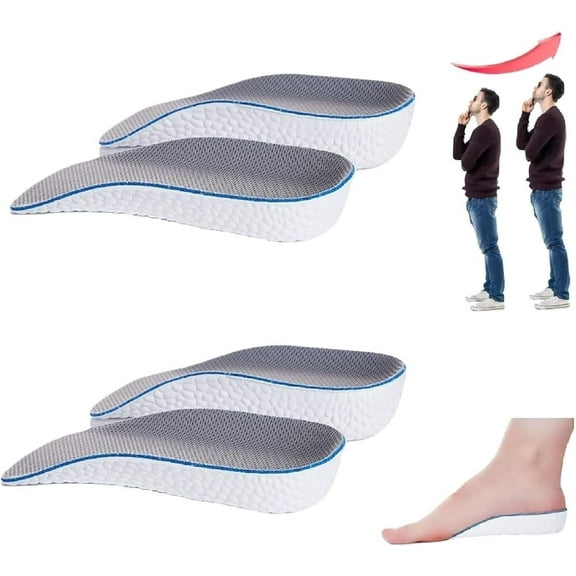 Orthopedic High Pads 1.0/2.0inch, Soft Height Increase Insole with Arch Support, Memory Foam, Highpads for Men, Relief Foot Pressure