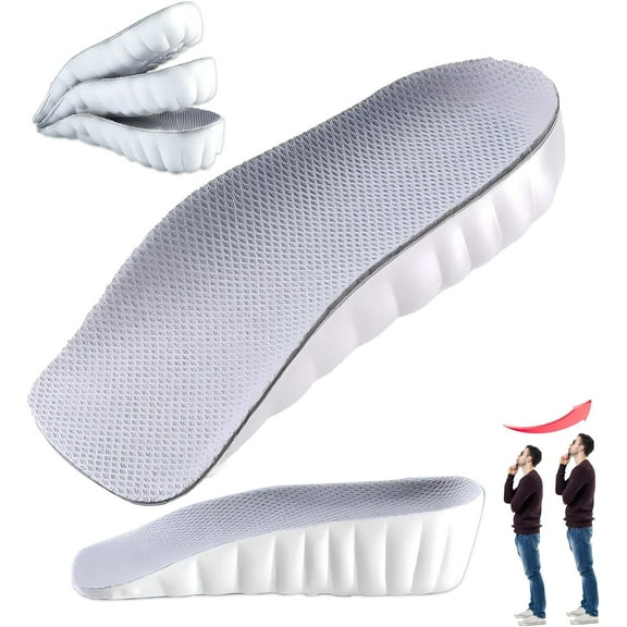 Orthopedic High Pads 2.0, Orthopedic Highpads 1.0, Highpads 2.0, Orthopedic High Pads for Men, Orthopedic Height Insoles for Men (Gray,All Bundle(0.6 + 0.98 + 1.37 in))