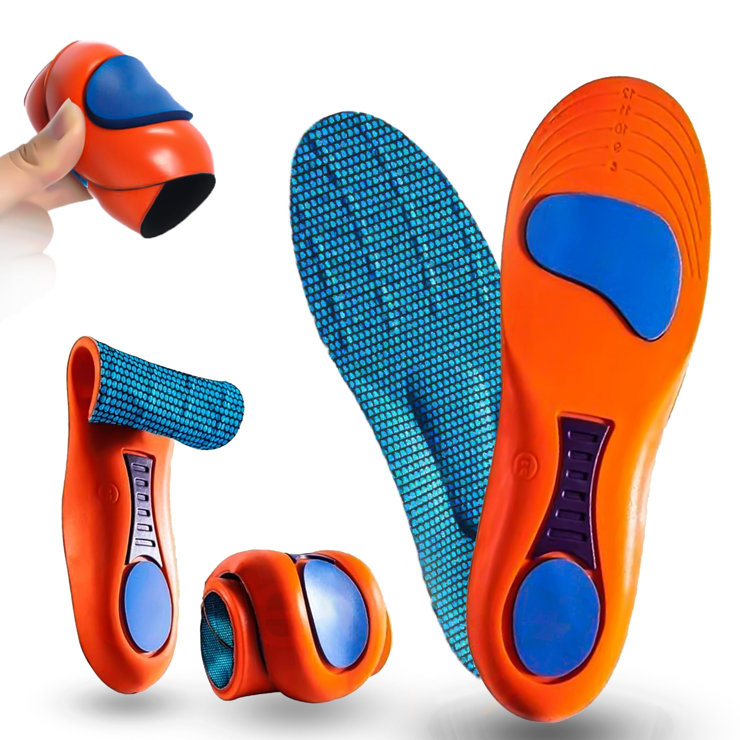 Orthopedic Insoles Foot Arch Support Shoe Insert Pads Shock