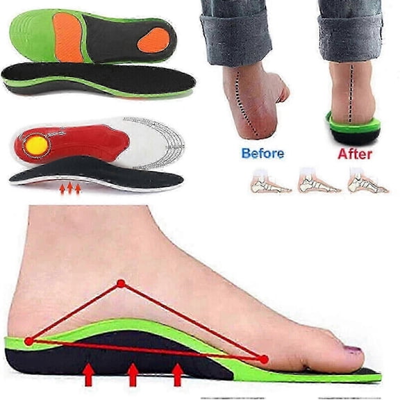 Orthopedic Insoles for Flatfoot Heel Pain & Plantar Fasciitis36to38