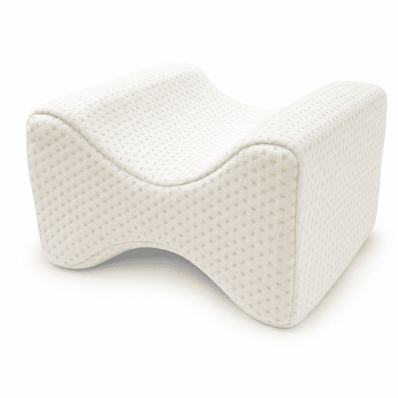 Orthopedic Knee Memory Foam Pillow - Ergonomic Wedge & Lumbar Alignment for Side Sleepers - Washable Soft Cover
