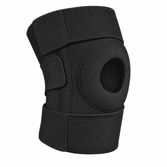 Orthopedic Knee Support Brace with Dual Side Stabilizers, Breathable Open Patella Knee Stabilizer for Joint Pain, Sprains, Post-Surgery Rehabilitation, Running & Workouts