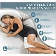 Orthopedic Knee and Leg Pillow for Side Sleepers Sleeping 100 Memory