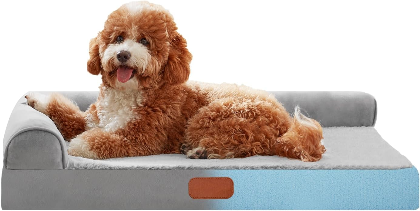 Orthopedic Memory Foam Dog Beds for Small Dogs Cats Waterproof Dog