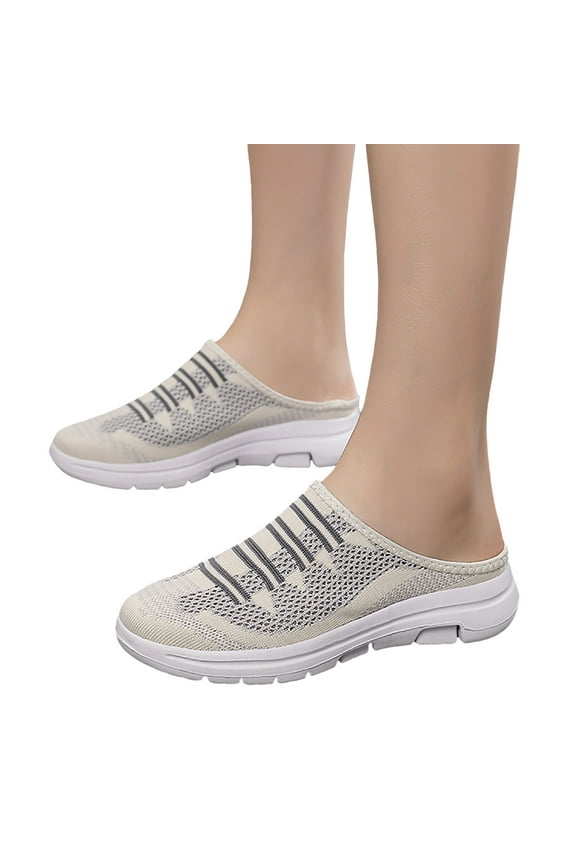 Orthopedic Mules Sneakers Walking Shoes for Women Men Comfortable Knit Nursing Tennis Clogs Slippers Sandals