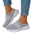 thumbnail image 1 of Orthopedic Mules for Women Shoes 2025 Arch Support Slip on Sneakers Comfortable Walking Flats Shoes, 1 of 5