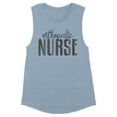 thumbnail image 1 of Orthopedic Nurse Leopard Print Women's Muscle Tank Small Stonewash Denim, 1 of 5