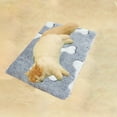 thumbnail image 1 of Orthopedic Pet Bed Mat, Self Heating Crate Pad for Dogs Cats, Soft Flannel Foam Pet Mattress with Nonskid Bottom, Washable Anxiety Relief Bed for Kennel Cage, 26x19 Inch Small Medium, 1 of 5
