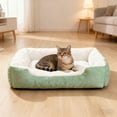 thumbnail image 1 of Orthopedic Pet Bed for Dogs & Cats - Removable Washable Cover, Comfortable Sleeping Mat Cushion with Non-Slip Bottom Sofa Bed,XS-L,Light Green, 1 of 4