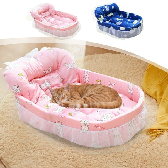 Orthopedic Pet Bed with Removable Mattress, Hypoallergenic Design for Cats and Small Dogs