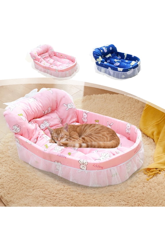 Orthopedic Pet Bed with Removable Mattress, Hypoallergenic Design for Cats and Small Dogs