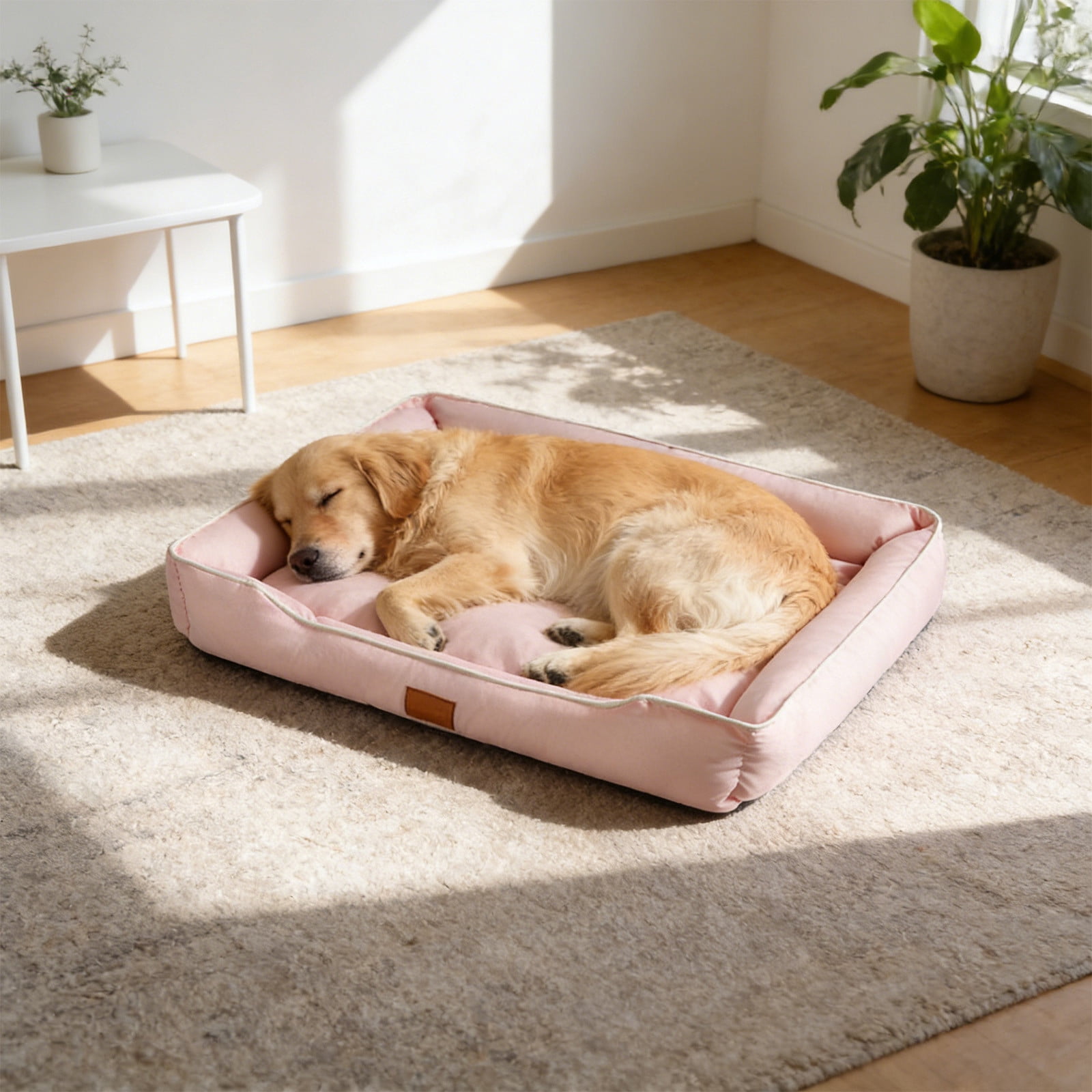 Orthopedic Pet Sofa Bed Cushion Soft Cotton Filled Dog Cat Bed Removable Washable Pet Sleeping Mat Anti Anxiety Supportive Thick Plush Comfort Cushion for Small Medium Dogs Cats