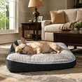 thumbnail image 1 of BOFNL Orthopedic Dog Beds with Pillow for Medium Sized Dogs, Thick Soft Pet Mattress, Washable & Non-Slip Bottom, up to 40 lbs, 32"x25"x7", Gray, 1 of 9
