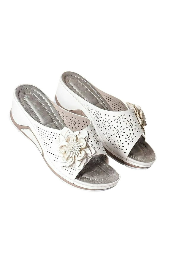 Orthopedic Sandal for Women Summer Sandals with Arch Support Casual Open Toe Wedge Platform Sandals Bohemia Vintage Anti-Slip Breathable Slipper