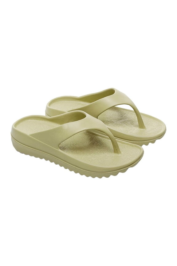 Orthopedic Sandals Flip Flops for Women Arch Support Pillow Soft Recovery Thong Sandals Spa Summer Beach Cloud Slides Green Women Sandal