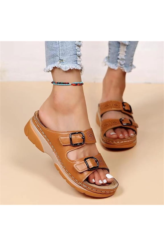 Orthopedic Sandals For Women Arch Support Walking Sandals Comfort Orthotic Slippers Dressy Summer Slides Flip Flops Clearance Sale