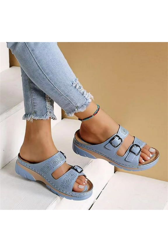 Orthopedic Sandals For Women Arch Support Walking Sandals Orthotic Slippers Dressy Summer Flat Feet Beach Flip Flops Clearance Sale