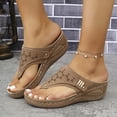 thumbnail image 1 of Orthopedic Sandals for Women,Women Orthotic Wedge Sandals with Arch Support Comfortable Walking Sandals Anti-Slip Breathable Sandal Slip On Flip Flops Dressy Summer Beach Travel Sandal Shoes 6, 1 of 6