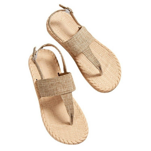 Orthopedic Sandals for Women,Women Slippers with Arch Support Sandal Flip Flop Sandals Women Dressy Summer 2023,Women Summer Flat Sandals Hemp Rope Open Toe Shoes Woven Sandals