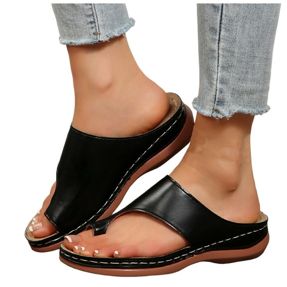 Orthopedic Sandals for Women 2025 Comfortable Arch Support Walking Flip Flops Arch Support Dress Slides
