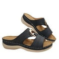 thumbnail image 1 of Orthopedic Sandals for Women 2025 Walking Platform Sandal Fashion Wedges Slip On Casual Comfortable Open Toe Dressy Summer Beach Shoes, 1 of 1