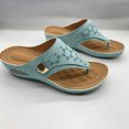 thumbnail image 1 of Orthopedic Sandals for Women 2025 Wide Width Wedge Flip Flops, Arch Support for Beach Resort, 1 of 6
