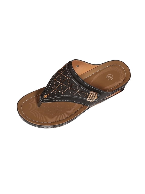 Orthopedic Sandals for Women 2026 Dressy Casual Summer Arch Support Flip Flops Comfortable Beach Vacation Sandals