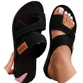 thumbnail image 1 of Orthopedic Sandals for Women 2026 Summer Extra Wide Beach Breathable Comfortable Mesh Hollow Mesh Slide Sandls Orthopedic Shoes,Black,36, 1 of 9