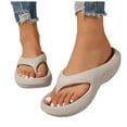 thumbnail image 1 of Orthopedic Sandals for Women Arch Support Flip Flops Plantar Fasciitis Comfortable Summer Beach Shoes, 1 of 6