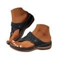 thumbnail image 1 of Orthopedic Sandals for Women Casual Flip Flops Comfortable Walking Shoes Slip On Summer Thong Sandals, 1 of 4