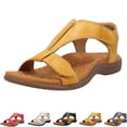 thumbnail image 1 of Orthopedic Sandals for Women Comfortable Beach Orthotic Sandals with Arch Support,Yellow,39, 1 of 3