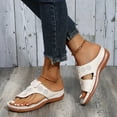 thumbnail image 1 of Orthopedic Sandals for Women Dressy, Summer Casual Wedge Walking Slippers with Arch Support Anti-Slip Breathable Sandal Slip On Flip Flops, 1 of 5
