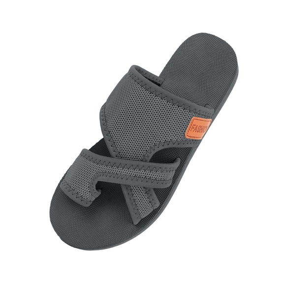 Orthopedic Sandals for Women - Mesh Flat Slippers Dressy Comfortable Flip Flops Wide Width Walking Summer Beach Vacation Shoes, 42