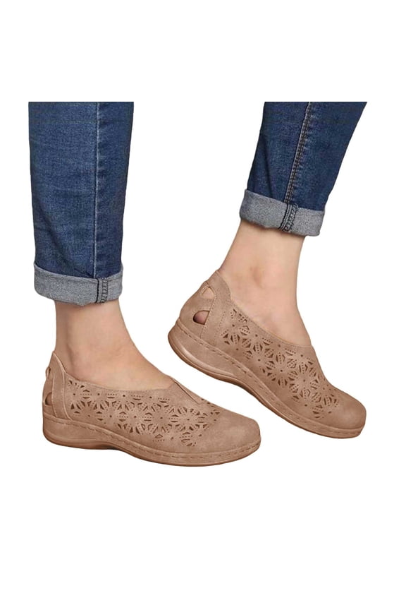 Orthopedic Sandals for Women Wedge Shoes with Comfortable Arch Support Closed Toe Sandals Womens Summer Casual Walking Wedges