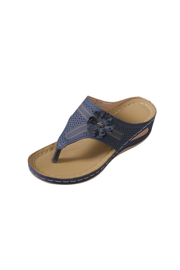 Orthopedic Sandals for Women with Plantar Fasciitis Arch Support, Comfort Walking Shoes Slip on Beach Thong Sandals