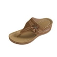 thumbnail image 1 of Orthopedic Sandals for Women with Plantar Fasciitis Arch Support, Comfort Walking Shoes Slip on Beach Thong Sandals, 1 of 5