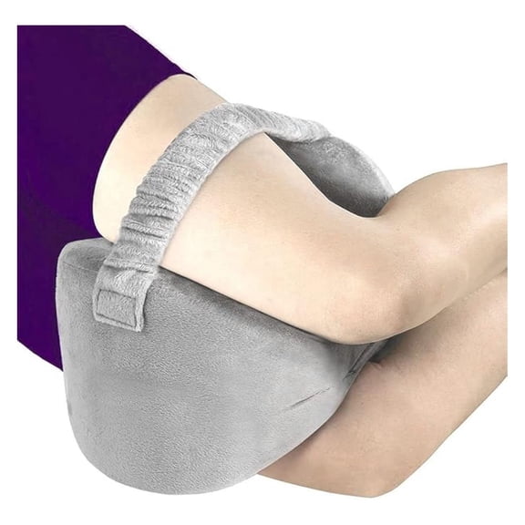 Orthopedic for Sciatica Relief, Back Pain, Leg Pain, Hip Pain, Joint Pain, Pregnancy, Spine Alignment - Memory Foam Wedge Contour with Washable Cover & Leg Strap Knee Pillow
