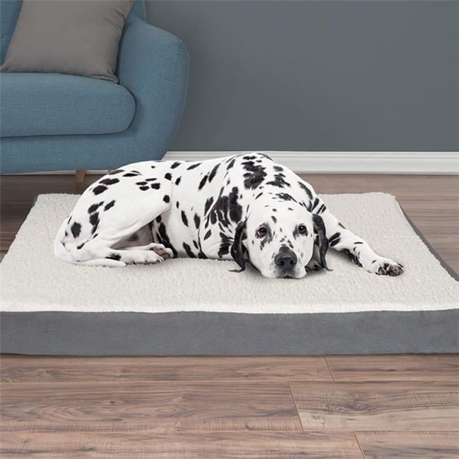 Orthopedic Sherpa Top Pet Bed with Memory Foam & Removeable Cover ... - Memory Foam Pet Bed With Removable Top Layer