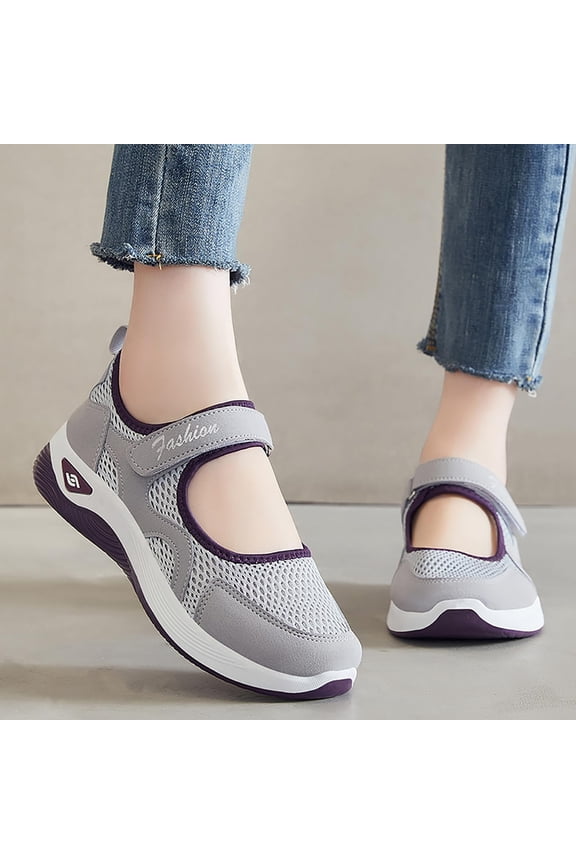 Orthopedic Shoes for Women 2026,Women's Soft Sole Mesh Comfort Wedge Sneakers Breathable Slip On Arch Support Non-Slip Comfortable Wide Width Summer Lightweight Knit Nurse Comfy Walking Sneaker