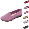 thumbnail image 1 of Orthopedic Shoes for Women,Women's Fashion Casual Shoes Spring Summer Style Solid Color Breathable Flying Mesh Non-Slip Flat Bottom Slip-On Purple 7.5 [EU-39], 1 of 7