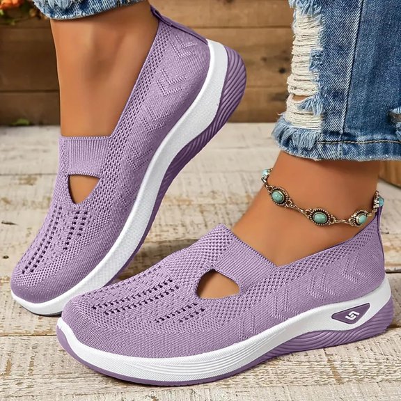 Orthopedic Shoes for Women 2026 Dressy Summer Slip-On Shoes Breathable Comfortable Soft Orthotic Sneakers Walking Indoor Outdoor Casual Mesh Sandals